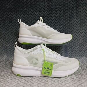 Sam Edelman Sarita Women's Shoes White Neon Green Mesh Lace Up Sneakers Size 8M